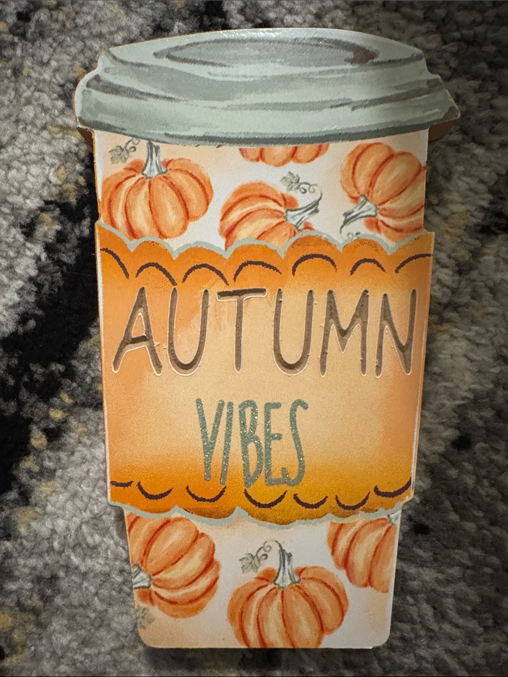 Autumn Vibes Coffee Cup Festive Fall Decor NEW 🏷️